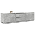 ZNTS TV Cabinet with LED Lights Concrete Grey 193.5x41x50 cm 3328438