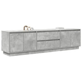 ZNTS TV Cabinet with LED Lights Concrete Grey 193.5x41x50 cm 3328438