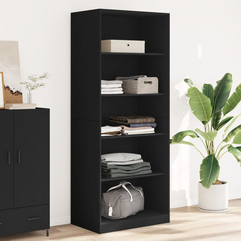 Wardrobe Black 80x50x200 cm Engineered Wood 3307721