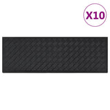 Stair Treads 10 pcs 25x75 cm Rubber 155643