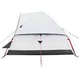 Camping Tent Dome 4-Person White Blackout Fabric Waterproof 94780