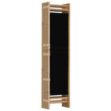 Folding 5-Panel Room Divider 200 cm Bamboo and Canvas 350629