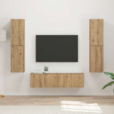 TV Cabinet Set 6 pcs Artisan Oak Engineered Wood 3409131