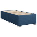 Box Spring Bed with Mattress Blue 100x200 cm Fabric 3285805