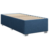 Box Spring Bed with Mattress Blue 100x200 cm Fabric 3285805