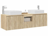 Bathroom Cabinet Set 3 pcs Sonoma Oak 49.5 x 41 x 63 cm 3405639