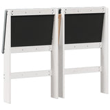Upholstered Headboard Light Grey 120 cm Solid Pine Wood 879408