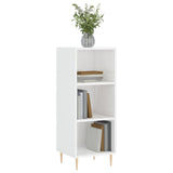 Sideboard High Gloss White 34.5x32.5x90 cm Engineered Wood 828718