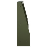Retaining Wall 2 pcs 40 x 12 x 30 cm Steel Olive Green 8015244