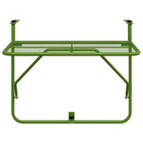 Balcony Table Green 60x40 cm Steel 340918