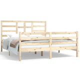 Bed Frame without Mattress Solid Wood 160x200 cm 3105870