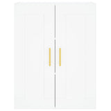 Highboard White 69.5x34x180 cm Engineered Wood 3199673