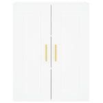 Highboard White 69.5x34x180 cm Engineered Wood 3199673