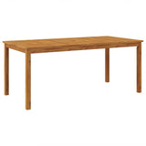 Garden Dining Set 7 pcs Black Solid Acacia Wood 3365541