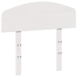 Headboard White 90 cm Solid Wood Pine 842519