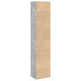 Bookcase Concrete Grey 40x30x189 cm Engineered Wood 857888