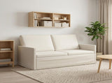 2 Seater Sofa Cream 150 x 81 x 82 cm Velvet 42041095