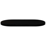 Table Top Dark Brown 100x50x4 cm Solid Wood Oak Oval 4009082