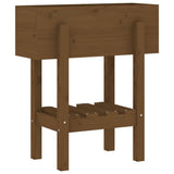 Garden Planter Honey Brown 62x30x69 cm Solid Wood Pine 825236