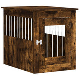 Dog Crate Furniture Smoked Oak 55x75x65 cm Engineered Wood 838320