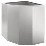 Corner Planter Silver 45 x 45 x 50 cm Stainless steel 883672