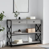 Console Table Grey Sonoma 100x28x75 cm Engineered Wood 834193