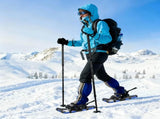 3 in 1 Snowshoes Blue and Black 53.5 x 21 cm Aluminum and HDPE 42021418