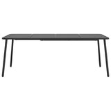 Garden Table Anthracite 200x100x71 cm Steel 362741