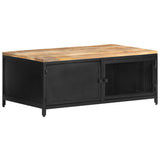 Coffee Table 90x50x37 cm Solid Rough Mango Wood 323136