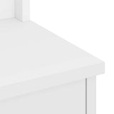 Hall Tree SANDNES White 45x40x159.5 cm Solid Wood Pine 4010480