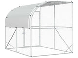 Chicken Coop Silver 200 x 150 x 215 cm Galvanised Steel 42042539