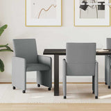Dining Chairs with Wheels 2 pcs Light grey 57 x 66 x 94 cm 42017807