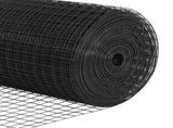 Welded Wire Fence with Spikes Steel and PVC Grey Mesh 3352157