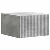 Wall-Mounted Bedside Cabinet with Drawer 2 pcs Concrete Grey 898432