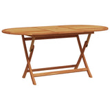 Garden Dining Set Folding 7 pcs Beige Solid Acacia Wood 3375735