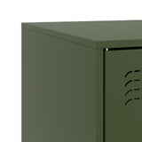 TV Cabinet Olive Green 67x39x44 cm Steel 841699