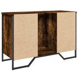Bathroom Sink Cabinet Smoked Oak 91x35x60 cm Engineered Wood 848666