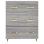 Highboard Grey Sonoma 69.5x34x180 cm Engineered Wood 3189363
