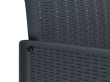 Garden Dining Set 5 pcs Anthracite Polypropylene 3378533