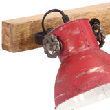 Wall Lamp 25 W Distressed Red 90x25 cm E27 371820
