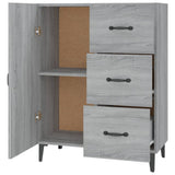 Sideboard Grey Sonoma 69,5x34x90 cm Engineered Wood 817355