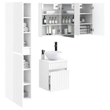 Bathroom Cabinet Set 5 pcs White 43 x 11.5 x 60.5 cm 3407351