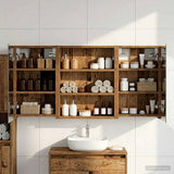 Bathroom Cabinet Set 3 pcs 100 x 10.5 x 50 cm Engineered wood 3403686