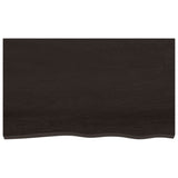 Bathroom Countertop Dark Brown 100x60x cm Treated Solid Wood 3156231