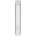 Arched Gabion Baskets 10 pcs 200x50x220/240 cm Galvanised Iron 3146454