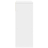 Book Cabinet White 66x31x80 cm Engineered Wood 860292