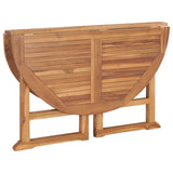 Folding Garden Dining Table 110x75 cm Solid Wood Teak 318479