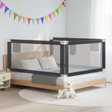 Toddler Safety Bed Rail Dark Grey 180x25 cm Fabric 10231