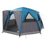 Cabin Tent 6-Person with Roof Blue 425 x 396 x 222 cm 42004024