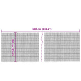 Garden Fence 600x100 cm Reed 365751